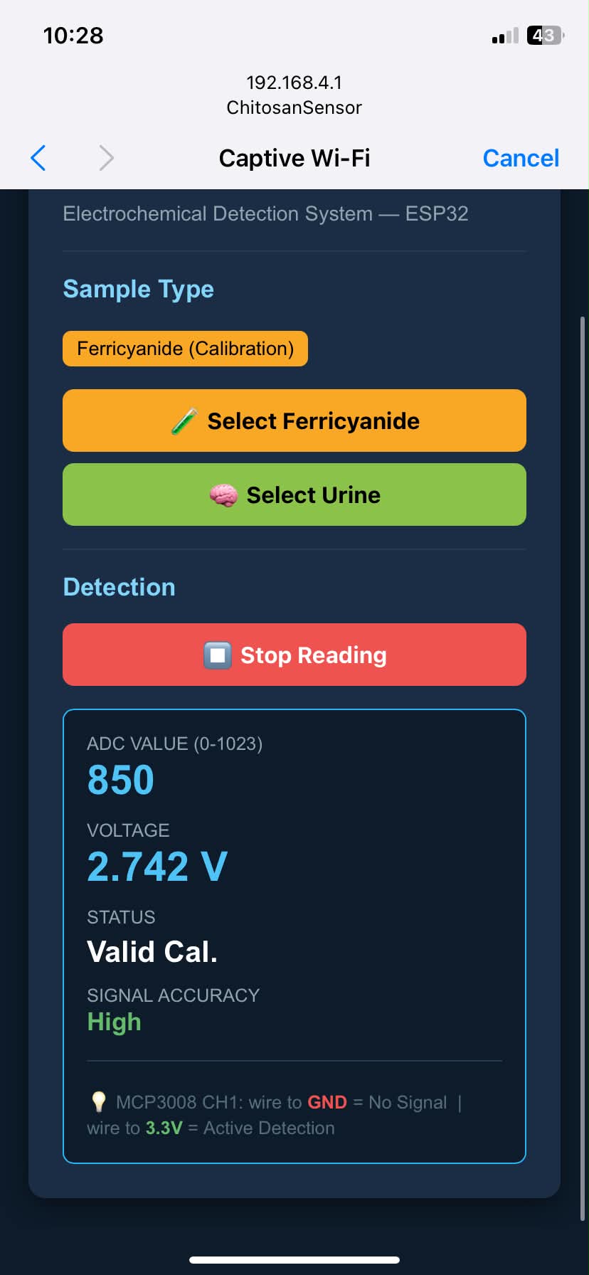 Result 1 - Ferricyanide Detection